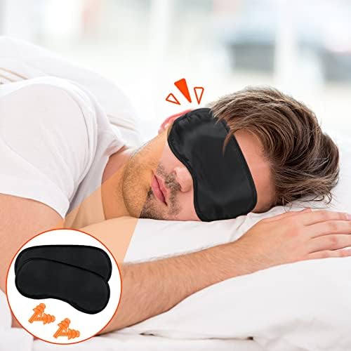 80 Adet Göz Uyku Maskesi Uyku Seti için toplu ve 80 adet Yeniden Kullanılabilir Kulak Tıkacı Gürültü Önleyici Göz Maskesi Körü Körüne