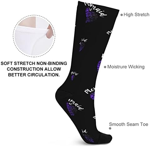 Denizkızı Kalp komik çoraplar Buzağı Üzerinde yüksek Tüp Çorap Renk Eşleştirme Erkekler Kadınlar için