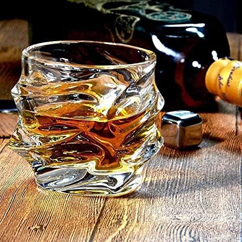 Rahat Bira Bardağı 4-pc Cam 320ML Şeffaf Kırmızı Şarap Viski Scotch Bourbon Suyu İçme Kokteyl Votka 9.2X9. 5CM MUMUJİN