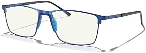 MERRY'S Moda mavi ışık engelleme gözlük okuma gözlüğü Metal çerçeve bahar menteşe Okuyucular erkekler için gözlük