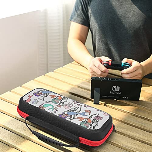Suluboya Mermaid Nintendo Anahtarı İçin Taşıma çantası Koruyucu Taşınabilir Sert Kabuk Kılıfı Seyahat Oyun Çantası