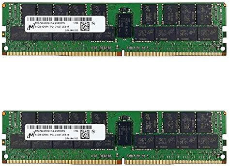 Mikron Bellek Paketi ile 64 GB (1x64 GB) DDR4 PC4-23466 2933 MHz Kayıtlı Sunucu Bellek (1 x MTA72ASS8G72LZ-2G9J1)