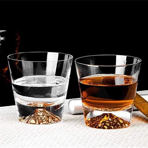Viski sürahi Seti viski hediyeler erkekler için Viski Tadımı Cam Viski likörlü cam Kristal Cam Bardak Yaratıcı Mt. Fuji Kar Dağ Kupası