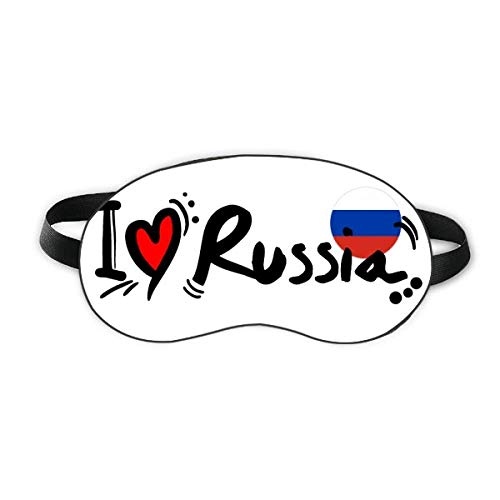 Ben Aşk Rusya Kelime Bayrak Kalp Uyku Göz Kalkanı Yumuşak Gece Körü Körüne Gölge Kapak
