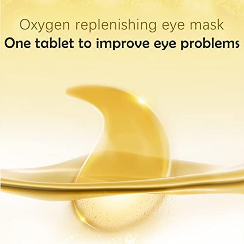 BBZUI 24k Altın Göz Altı 60 Adet Göz Maskesi Altın Yaşlanma Kollajen Hyaluronik Göz Altı Maskesi Koyu Halkaları Çıkarmak için Şişlik