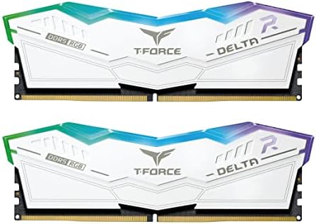 TEAMGROUP T-Kuvvet Delta RGB DDR5 Ram 64 GB (2x32 gb) 6000 MHz PC5-48000 CL38 Masaüstü Bellek Modülü Ram için 600 700 Serisi Yonga