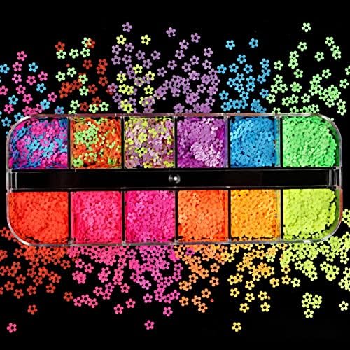 1 Kutu Mükemmel Tırnak sanat dekoru Parlak Renk Dekoratif Hafif Parlak Renkli Manikür Dekor Tırnak Sanat Pul| | - - (Stil A, Renk: