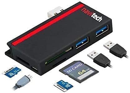 Navitech 2 in 1 Dizüstü/Tablet USB 3.0/2.0 HUB Adaptörü/mikro usb Girişi ile SD / Mikro USB kart okuyucu ile uyumlu LG Gram 2-in-1