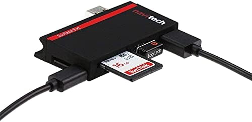 Navitech 2 in 1 Dizüstü/Tablet USB 3.0/2.0 HUB Adaptörü/mikro usb Girişi ile SD/Mikro SD kart okuyucu ile Uyumlu Lenovo IdeaPad Oyun