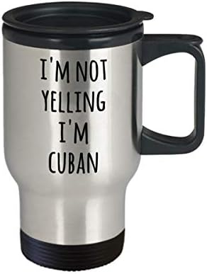 HollyWood ve Sicim Küba Seyahat Kupa değilim Bağırıyor ben Küba Komik Kahve Fincanı Gag Hediyeler Erkekler ve Kadınlar için