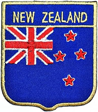 Kleenplus 3 adet. 2. 6X2. 3 İNÇ. Yeni Zelanda Bayrağı Yama Ülke Bayrağı İşlemeli Aplike Amblemi Üniforma Askeri Taktik Demir on Yamalar