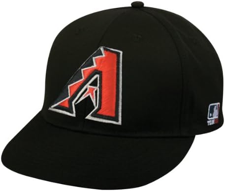 Yetişkin DÜZ ağız Arizona Diamondbacks Alternatif Siyah Şapka Kap MLB Ayarlanabilir