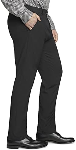 Van Heusen erkek Büyük ve Uzun Boylu Büyük ve Uzun Boylu Leke Kalkanı Streç Düz Fit Düz Ön Elbise Pantolon