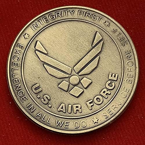 ABD Yıldırım Interceptor Fighter Hatıra Sikke Askeri Fanlar Bronz Kaplama Mücadelesi Coin hatıra parası
