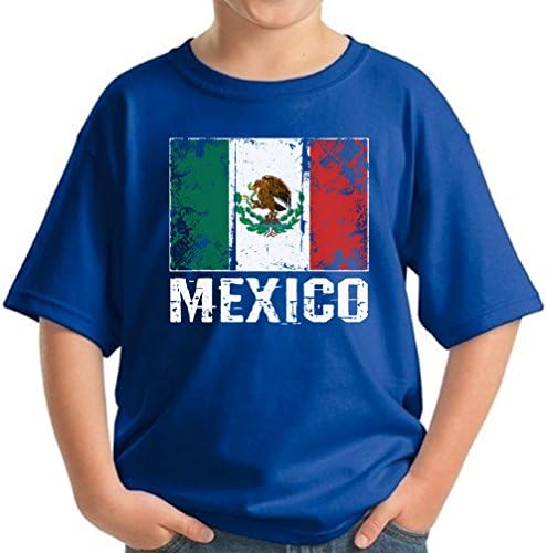 Pekatees Meksika Bayrağı T Shirt Çocuklar için Meksika Gömlek Meksika Futbol Gençlik Gömlek