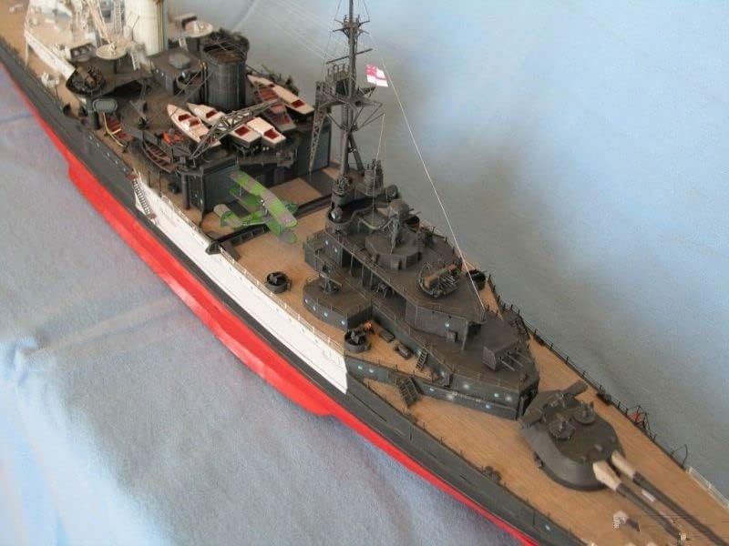 İkinci Dünya Savaşı İngiliz Repulse Bay savaş gemisi 3D Kağıt model seti Oyuncak Çocuk Hediyeler