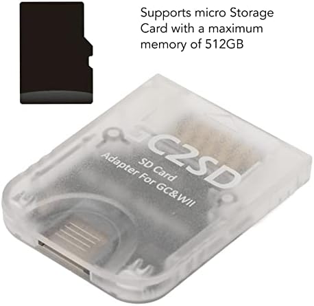 Dilwe GC2SD Mikro SD Kart Adaptörü TF Kart Okuyucu, GC2SD Kart Okuyucu Tak ve Çalıştır Taşınabilir Profesyonel Oyun Konsolu GC için
