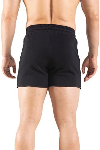 VPOS Erkek Spor Salonu egzersiz şortu Atletik kısa pantolon Vücut Geliştirme Eğitimi Pamuk Nefes Koşu Şort Erkekler için Cepler ile
