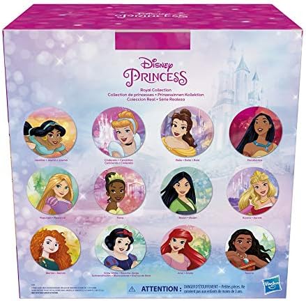 Disney Prenses Kraliyet Koleksiyonu, Etekli ve Aksesuarlı 12 Kraliyet Işıltılı Moda Bebek, 3 Yaş ve Üstü Kızlar için Oyuncak ('a Özel)