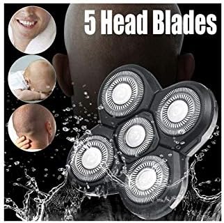 5 Kafa Tıraş Başlığı, Tıraş makinesi için Yedek Tıraş Başlığı, Kurulumu Kolay Elektrikli Tıraş Başlığı, 4D Döner Kesme Kafası Çift