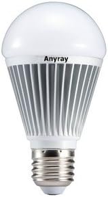 60W LED Anyray ® Ampul 800 Lümen Soğuk Beyaz 9 Watt (60 Watt Değiştirme) A19 Kısılabilir E26