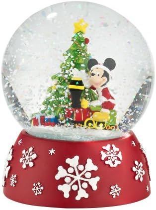 Bölüm 56 Disney Classic Markaları Mickey's Christmas Express Su Topu Kar Küresi, 5,12 inç