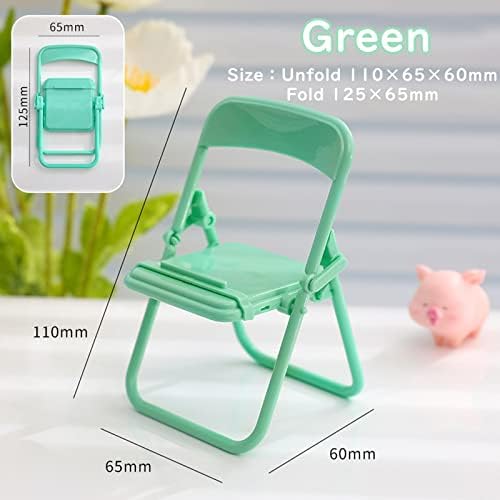 Sevimli Şeker Renk Mini Sandalye Şekli Cep Telefonu Standı Katlanabilir Smartphone Tutucu Taşınabilir Evrensel Danışma Telefon Dağı