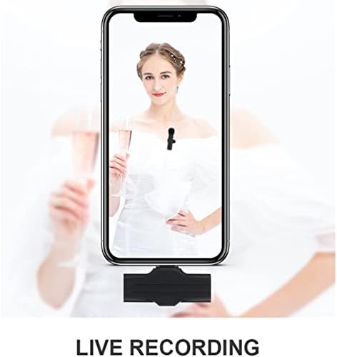 Kablosuz Yaka Mikrofonu Profesyonel Ses Video Kayıt Mikrofon iPhone Android için Canlı Vlog (iPhone için)