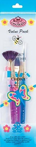 Royal Brush Big Kid's Choice Özel Fırça Seti, 3'lü Paket