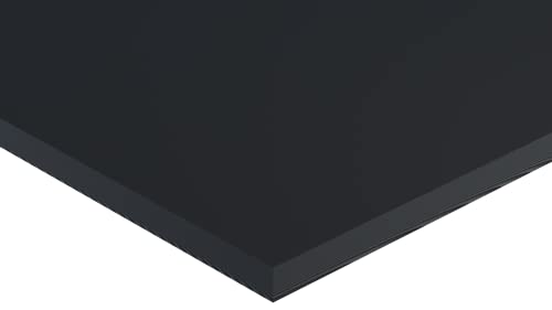Ekstrüde Asetal Kopolimer Levha, Siyah, 24 x 48 x 1-1/4 Kalınlığında