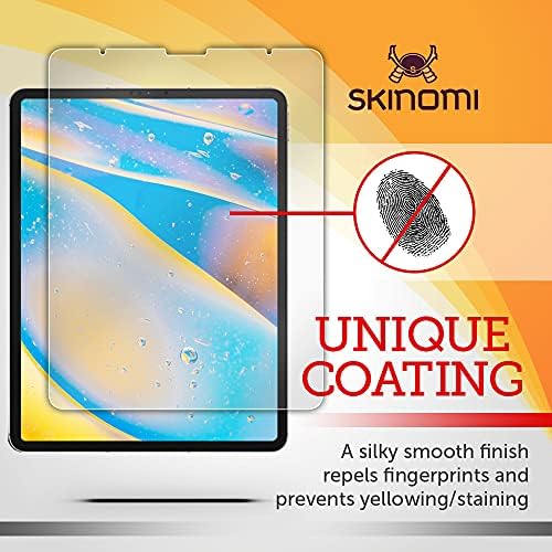 Skinomi Mat Tam Vücut Koruyucu ile Uyumlu Apple iPad Pro 12.9 (2021)(Ekran Koruyucu + Arka Cilt Kapağı) tam Kapsama Mat Cilt Parlama