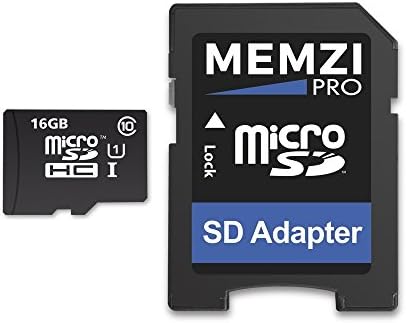 MEMZİ PRO 16 GB Sınıf 10 90 MB/s Mikro SDHC Hafıza Kartı SD Adaptörü ile LG V Serisi Cep Telefonları için
