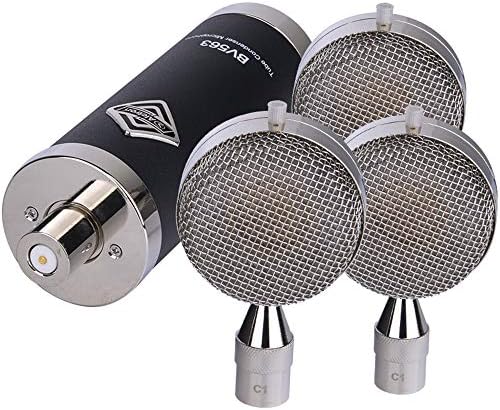 Alctron BV563 3 Farklı Boyutta Kapsüllü Geniş Diyaframlı Tüp mikrofon, Özel Güç Kaynağı ve Şok Montajı ile Birlikte Gelir