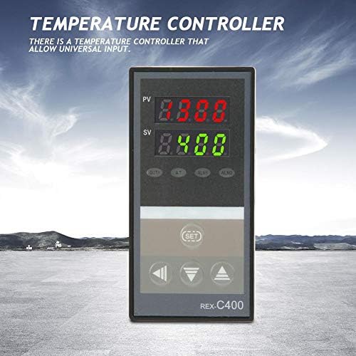 Fafeıcy REX-C400FK02-V * BİR SSR Çıkışı sıcaklık kontrol cihazı, Alarm Fonksiyonu ile Ev Aletleri için (0~50), Termostat