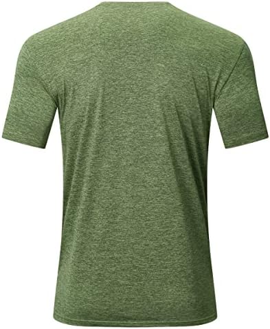 TACVASEN 3 Paket erkek Yürüyüş Gömlek Hızlı Kuru Atletik Spor Egzersiz Koşu Ekip Boyun kısa kollu t-Shirt