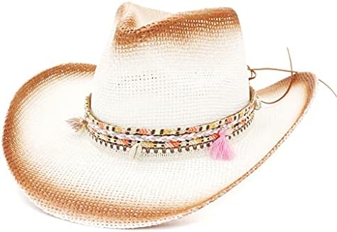 Batı Erkek Hasır Şapka Outback kovboy şapkası Kovboy Bayan Beyzbol Kapaklar Eski Moda Beyzbol