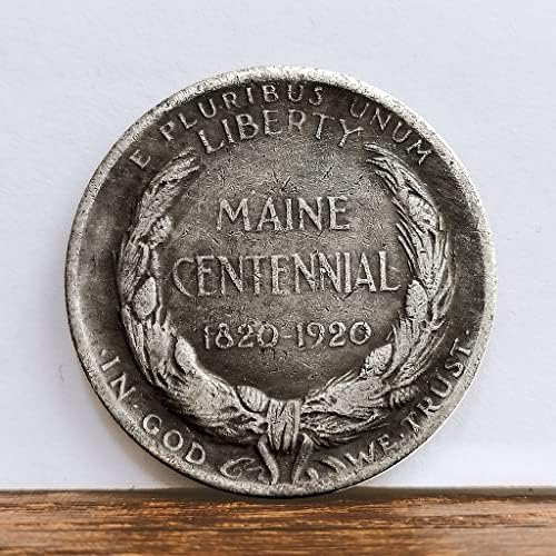 1820 Maine Centennial Yarım Dolar Sikke Antika Gümüş Sikke Yabancı Para Sikke Zanaat