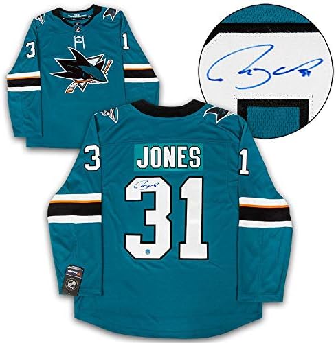 Martin Jones San Jose Köpekbalıkları İmzalı Fanatik Forması-İmzalı NHL Formaları