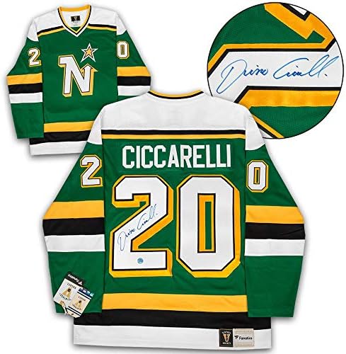 Dino Ciccarelli Minnesota Kuzey Yıldızları İmzalı Retro Fanatik Forması-İmzalı NHL Formaları