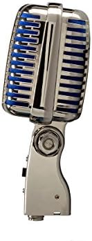 Monoprice Memphis Mavi Klasik Dinamik Mikrofon-Tek Yönlü, Pop'suz Açma/Kapama Düğmesi ve Koruyucu Kılıflı Retro Tarzı-Sahne Sağ Serisi