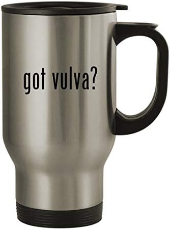 Ivır Zıvır Hediyelerinde vulva var mı? - 14oz paslanmaz çelik seyahat kahve kupa, gümüş