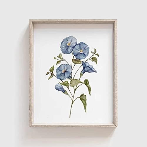 Sabah Zafer Çiçek Sanat Baskı / Çiçek Suluboya Resim / Ev Dekor / Suluboya (5x7 inç)