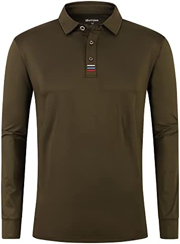 Mempea Erkek Golf Gömlek Nem Esneklik Hızlı Kuru Performans Uzun ve Kısa Kollu Rahat polo gömlekler Erkekler için