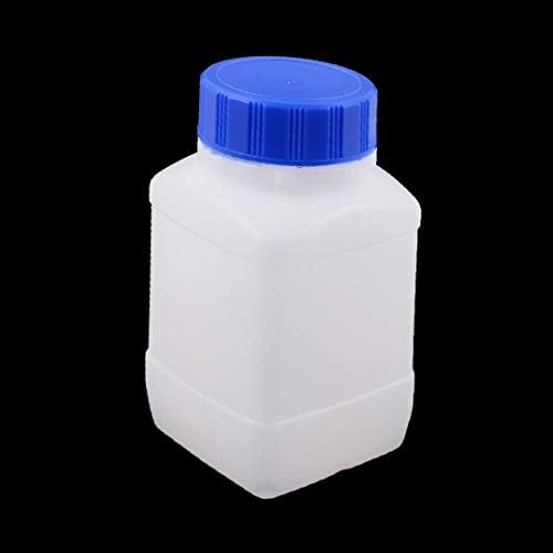 X-DREE 250ml Kendin yap Plastik Kare Geniş Ağızlı Kimyasal Numune Reaktif Şişesi Kalınlaştırma (İspessimento della bottiglia del reagente