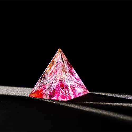 Kristal Şifa Piramit Feng Shui Dekorasyon Piramit Süs Yoga Meditasyon Dekor Şanslı Kristaller Taş ve Şifa Piramit Pozitif Enerji için