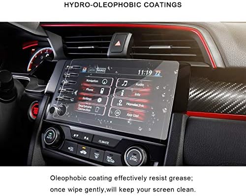 [2 ADET] 2019 Civic LX EX Touring Si EX-L Ses HD Kristal Netliğinde Ekran Koruyucu Navigasyon Dokunmatik PET Plastik Yüksek Netlik