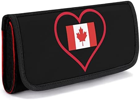 Kanada Kırmızı Kalp Taşıma Çantası Anahtarı Konsolu için saklama çantası Tutucu Oyun Aksesuarları Kart Yuvası ile