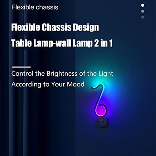 Xianfei LED masa lambası RGB akıllı masa lambası USB değişen ışık, yaratıcı ev dekor, APP + uzaktan kumanda, kapalı atmosfer ışıkları,