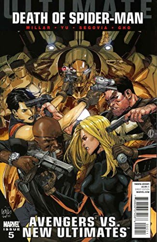 Ultimate Avengers Vs. Yeni Ultimates 5 FN; Marvel çizgi romanı / Mark Millar Örümcek Adam'ın Ölümü