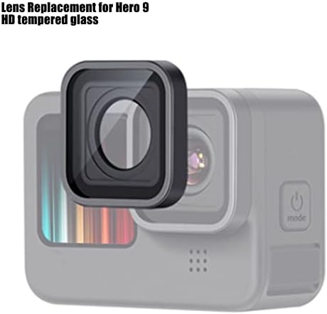 GoPro 9 10 için Lens Değiştirme, UV Koruyucu Cam Kapak, HD Temperli Cam,Eylem Kamera Değiştirme Lensi,Taşınabilir Eylem Kamera Lensi